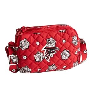 NWT Vera Bradley NFL Small Stadium Crossbody Bag Quilted Atlanta Falcons Red NEW
